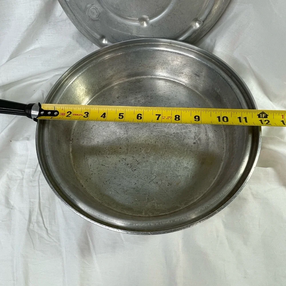 Vintage Wear-Ever Aluminum Cooking Pan with Lid Made in USA